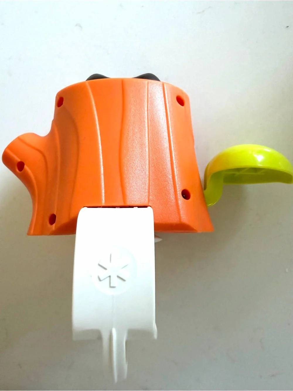 Skip Hop Baby Activity Center Toy Part Orange Pop-Up Owl w/ Green Leaf